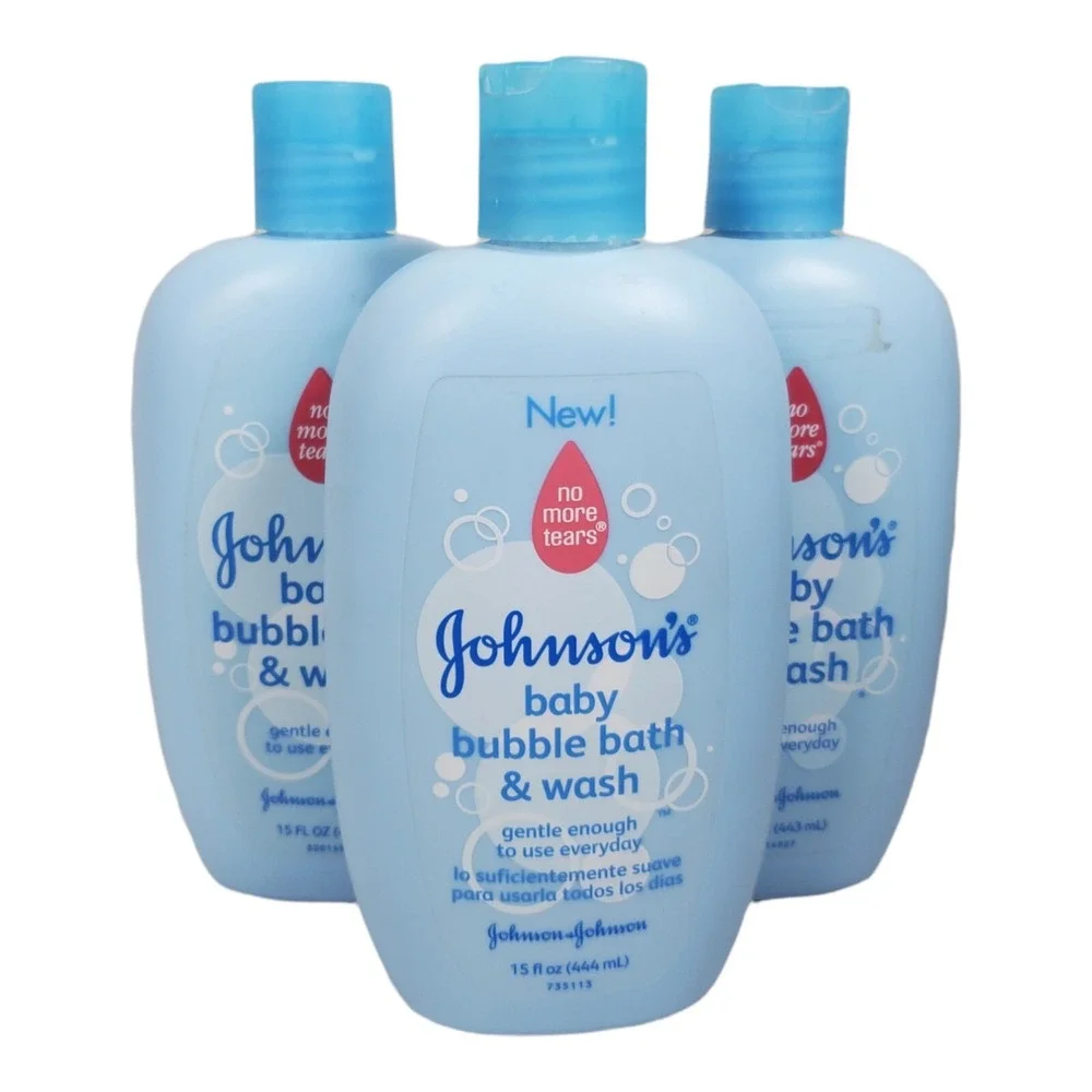 3 - Johnson‎ & Johnson's Baby Bubble Bath Gentle No Tears ORIGINAL Formula HTF
